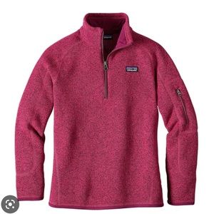 Girls Patagonia 1/4 zip better sweater fleece
